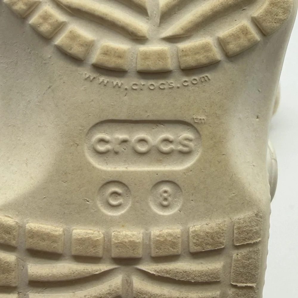 CROCS Kids White Water Shoes Size C8